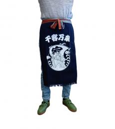 1117T　帆前掛けロング　宝船プリント　フリー