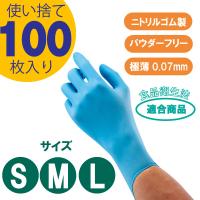MD1751-100　極薄ニトリル手袋100枚入り